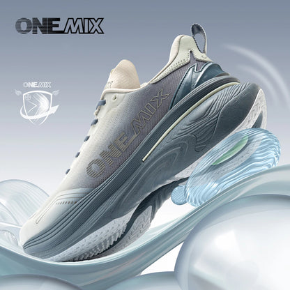 ONEMIX Нови обувки за джогинг и бягане за жени и мъже, леки маратонки, обувки за бягане по асфалт, износоустойчиви, модни спортни обувки за фитнес