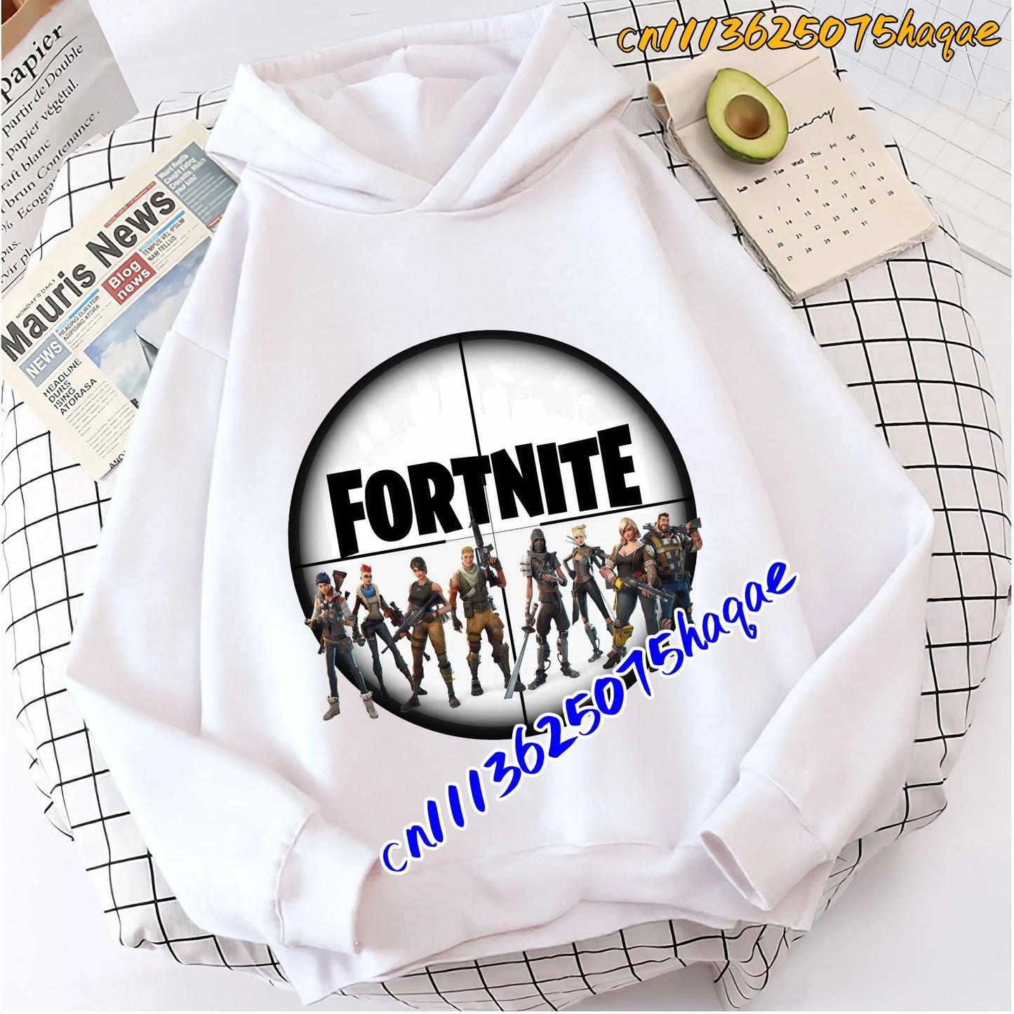 Fortnite Game Printed Children's Hoodies Cartoon Comfortable Suit Loose Long Sleeve Tops Autumn Winter Clothes