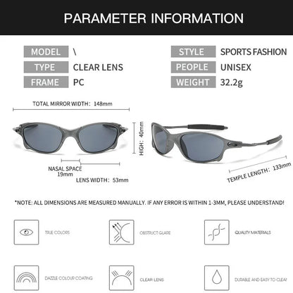 TANGOWO Rectangle Full Rim Frame Sunglasses For Men Y2K Mirror Vintage Classic Taking Photos Sand Sea Drivng UV400 Shade