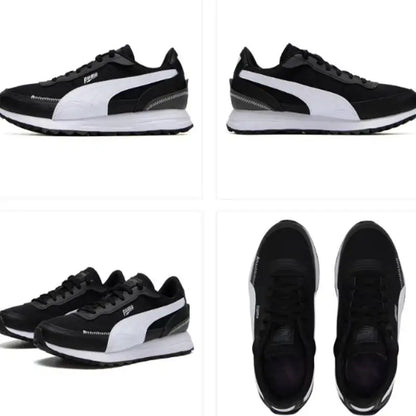 Nouvelles baskets unisexes PUMA Road Rider 2026 avec ensemble de chaussettes, chaussures décontractées confortables et amortissantes, blanc noir 397432-05/947630-04