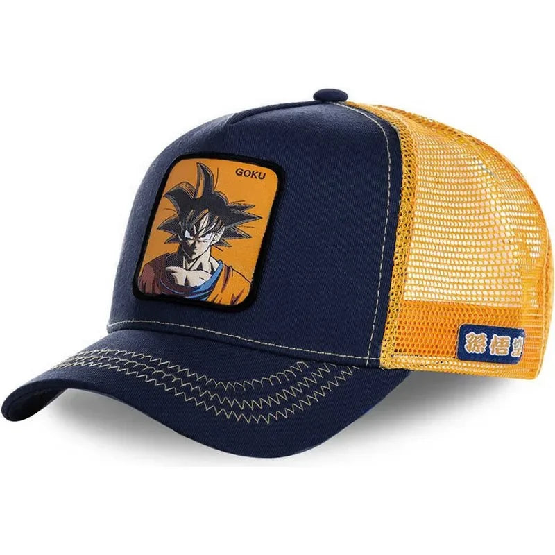 ALL Styles Dragon Ball Baseball Cap Snapback Peaked Cap Men's Embroidery Hip-Hop Cap Style Sun Visor Adjustable Trucker Mesh Cap