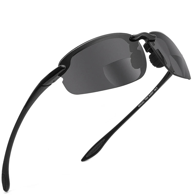 MAXJULI Bifocal Sunglasses for Women Men,TR90 Frame Ultra Lightweight and Sun Reading UV Protection 8001