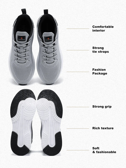 Ténis de corrida para homem da marca Baasploa: ténis casuais de malha, de designer, leves, com atacadores, novos, para desporto ao ar livre e ténis de ténis