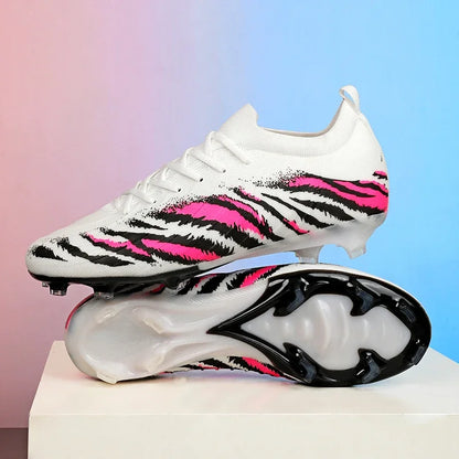 Chuteiras de futebol para homem, sapatos desportivos de futebol, para jogos, unissexo, ultraleves, confortáveis, antiderrapantes, para exterior, para relva, para adultos, de alta qualidade