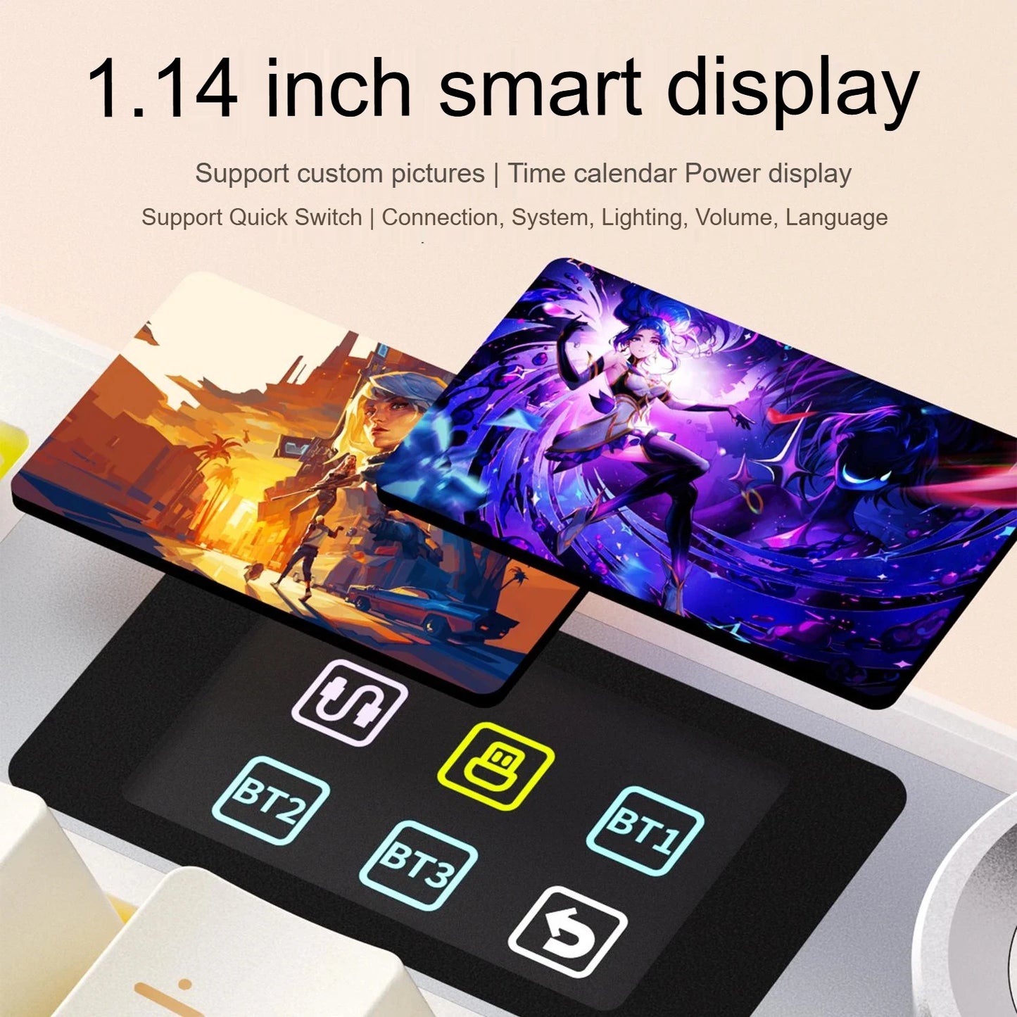 AULA F108 PRO Mechanische Tastatur, individuelles 100-%-Layout, RGB-Hintergrundbeleuchtung, kabellose Bluetooth-Verbindung, HiFi-Switch, Gaming-Tastatur