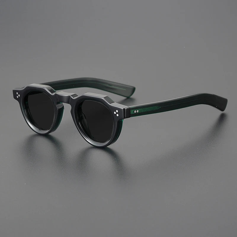 Vintage Polarized Acetate Sunglasses Men Quality Retro Designer Small Sunglasses Women UV400 Handmade Luxury Brand Eyewear