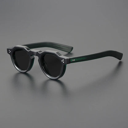 Vintage Polarized Acetate Sunglasses Men Quality Retro Designer Small Sunglasses Women UV400 Handmade Luxury Brand Eyewear