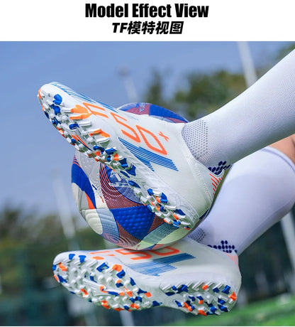 Men's Soccer Shoes Grass Football Boots Ultralight Sport Comfortable Indoor Cleats Non Slip Fg Turf Futsal Adult Non-Slip