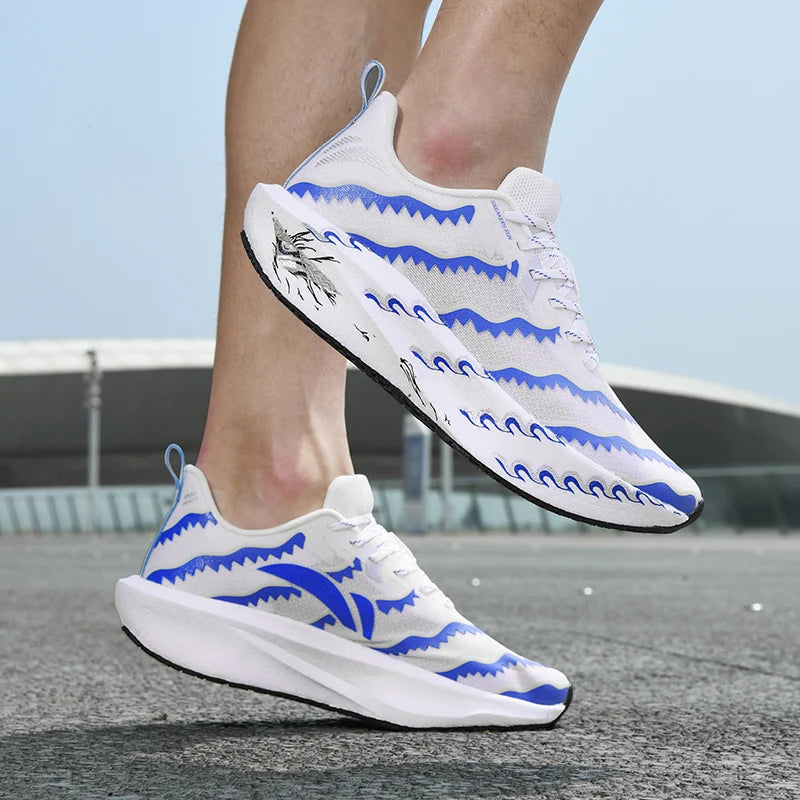 Chaussures de sport d'été pour homme et femme, légères, pour le marathon, respirantes, protégeant les pieds, idéales pour la marche