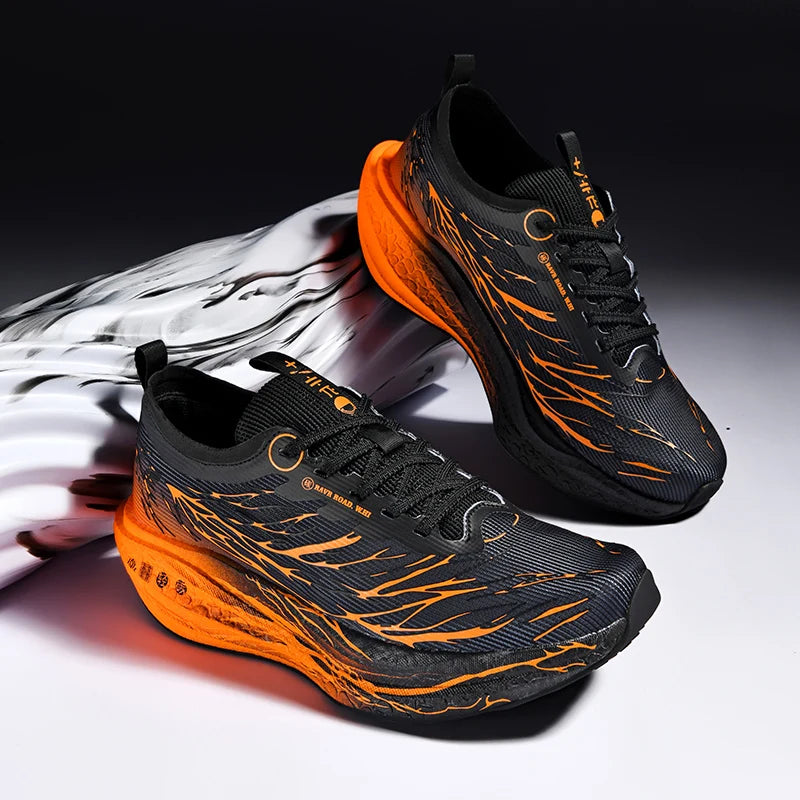 Sneakers da uomo con soletta in carbonio, scarpe sportive da esterno con suola morbida in rete, scarpe da corsa leggere, antiscivolo, casual, da coppia, da tennis