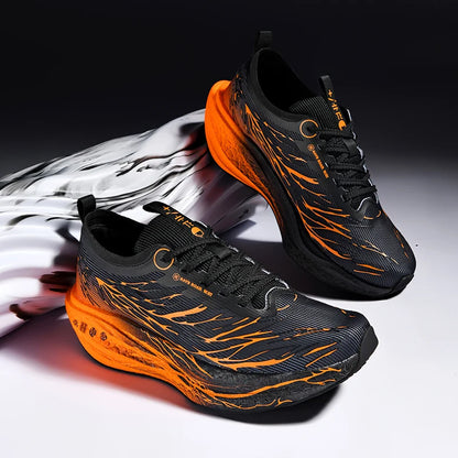 Sneakers da uomo con soletta in carbonio, scarpe sportive da esterno con suola morbida in rete, scarpe da corsa leggere, antiscivolo, casual, da coppia, da tennis