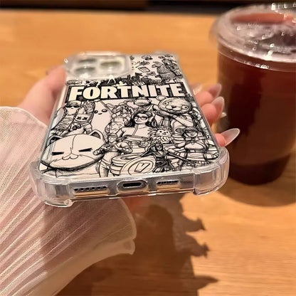 Game Fortnite Phone Case For Samsung Galaxy S26 S25 S24 S23 S22 S21 S20 Edge FE Ultra Plus 4G 5G Anti Fall Clear TPU Cover