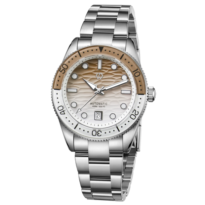 40mm Diver Watch Texture Men's Watches Automatic Mechanical Sapphire Waterproof 150 Meters Luminous Comes With Rubber Strap
