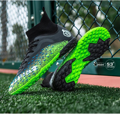 Men Professional Football Shoes Society Cleats Soccer Shoes Original Indoor Football Field Boots Grass Training TF/FG Sneaker