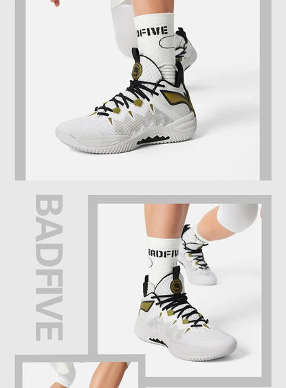 Pánske outdoorové basketbalové topánky Li-Ning BADFIVE STORM s tlmením BOOM a technológiou TUFF OS – športové tenisky LiNing ABFV017