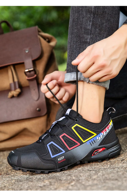 Men's Hiking Shoes Outdoor Sports Lace-Up Hiking Shoes Women's Hiking Sports Non-slip Hunting Tactical Sports Shoes