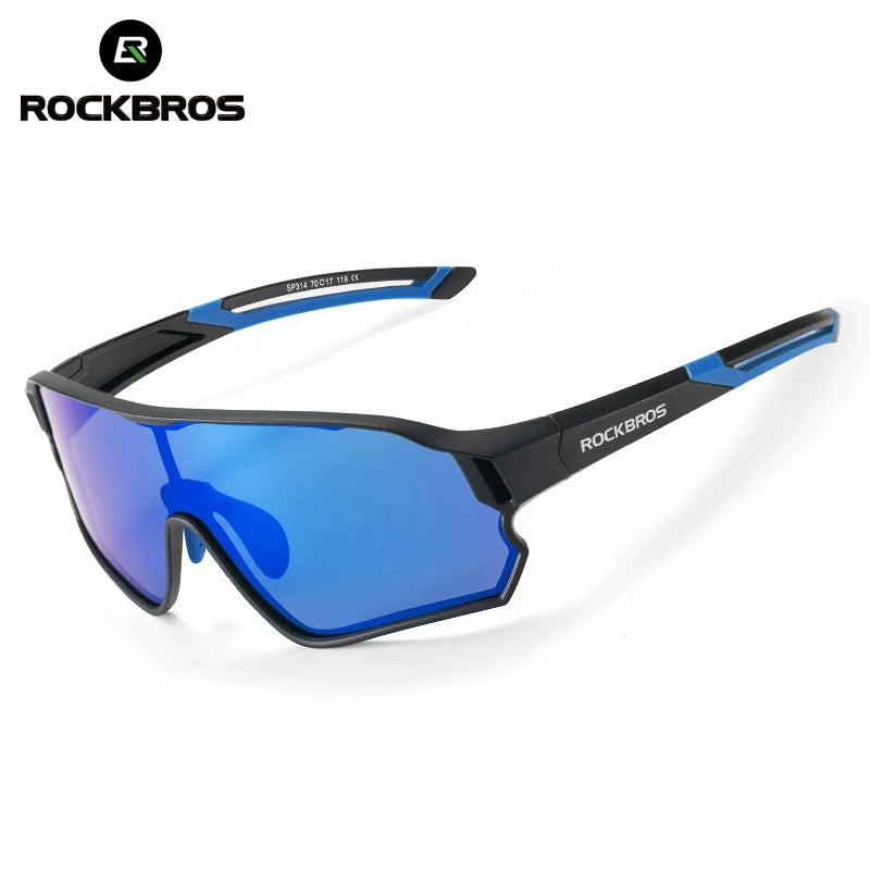 ROCKBROS Occhiali da ciclismo polarizzati fotocromatici per bambini con protezione UV400 Occhiali da sole per sport all'aperto Occhiali da bicicletta MTB per bambini
