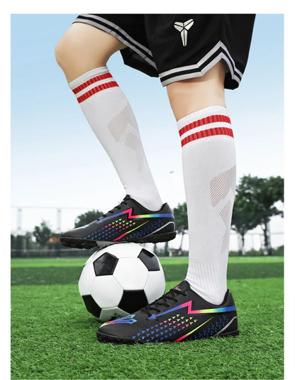 High Quality Men's Soccer Shoes for Society, Ultralight Turf Soccer Cleats Sneakers, Training Football Boots Chuteira Campo Sizes 35-45