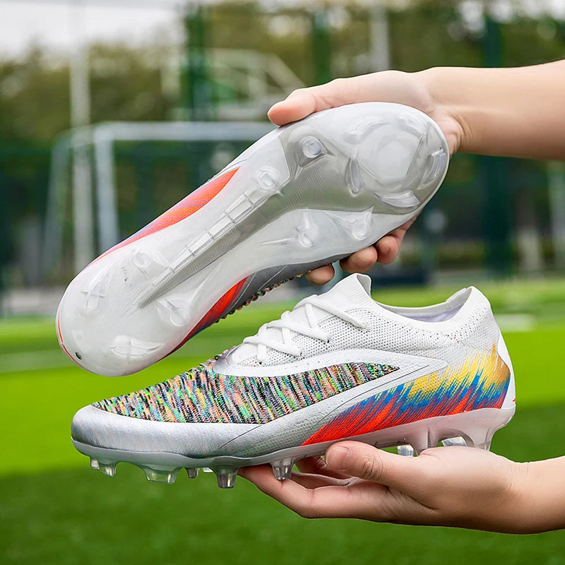 Chaussures de football pour homme, crampons, chaussures de football professionnelles pour femme, entraînement en extérieur, résistantes, pour terrain ferme, légères, rugby pour adulte