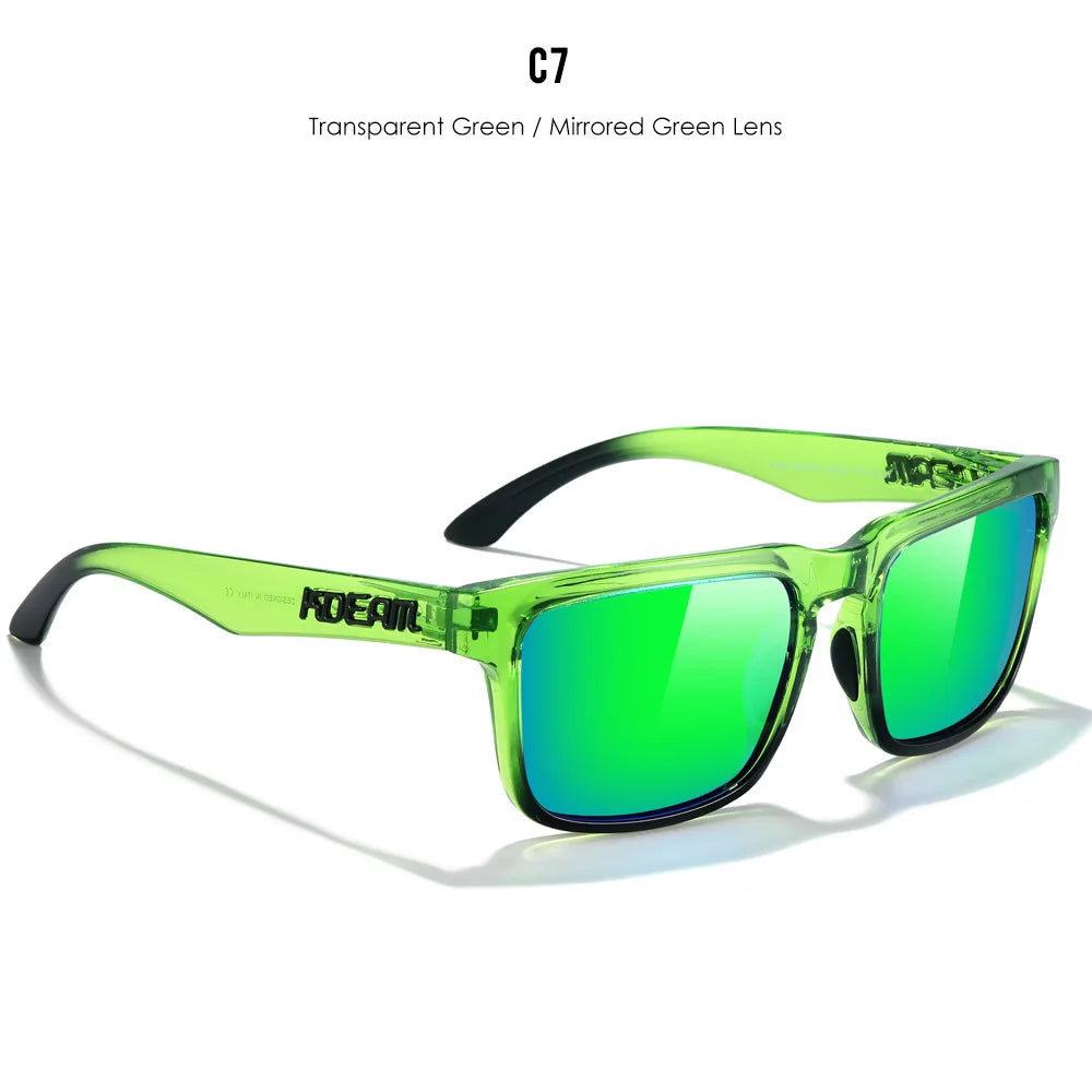 New Colors KDEAM-PLUS Large Size Square Unisex Sunglasses Polarized Photochromic Oversized Sun Glasses Fashion Anti Glare Mirror