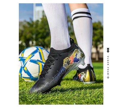 Férfi futballcipő, fűre, ultrakönnyű, sportos, kényelmes, felnőtt, csúszásmentes futballcipő, kültéri stoplis cipő, sport, futsal, edzés, mérkőzés