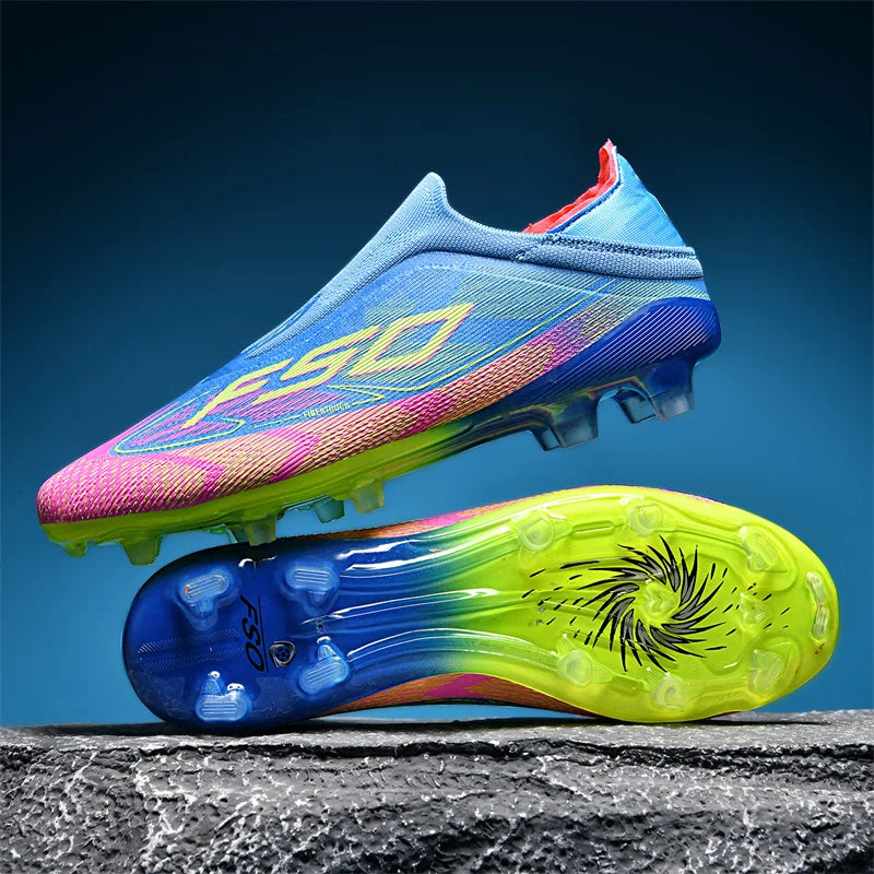 Herren-Fußballschuhe New Society für Rasen, atmungsaktive ultraleichte Outdoor-Sportschuhe für Erwachsene, Fußball-Sneaker für Herren