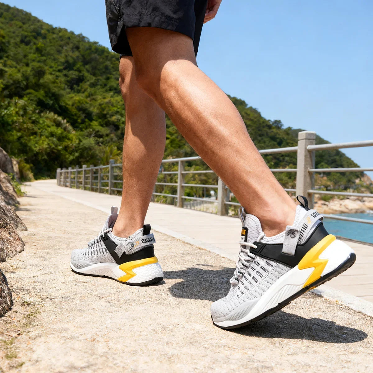 Baasploa – Pantofi de alergare pentru bărbați, de marcă, de designer, din plasă, casual, ușori, cu șireturi, pantofi noi de tenis pentru bărbați, destinați sporturilor în aer liber