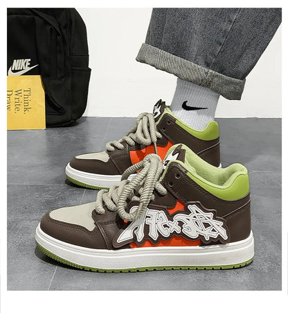Modne niebieskie designerskie buty do skateboardingu dla mężczyzn, odzież uliczna, hip-hopowe trampki dla mężczyzn, luksusowe trampki na platformie do skateboardingu dla mężczyzn, buty do koszykówki dla mężczyzn