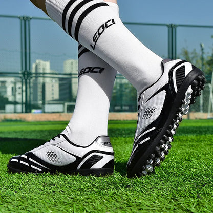 Soccer Shoes Men Turf Football Boots Fashion Firm Ground Studs Anti Slip Boy Sneakers Original Outdoor Field Training Trainers
