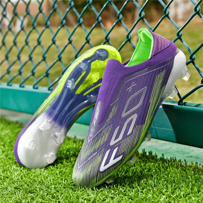 Herren-Fußballschuhe für Kunstrasen – bequeme, ultraleichte Fußballschuhe, rutschfest, Sport-FG-Stollen für Naturrasen, Futsal, Halle, Erwachsene, rutschfest