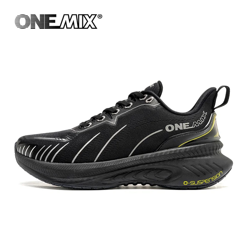 ONEMIX Novos Ténis de Corrida com Amortecimento para Homem, Adequados para Corredores Pesados, com Atacadores, Desportivos, para Mulher, Antiderrapantes, para Atividades ao Ar Livre, Ténis Desportivos Masculinos