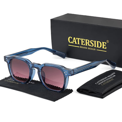 CATERSIDE New Fashion Punk Men Sunglasses Frame Square Personalized Design Sun Glasses Women Travel Party Business Festival Gift