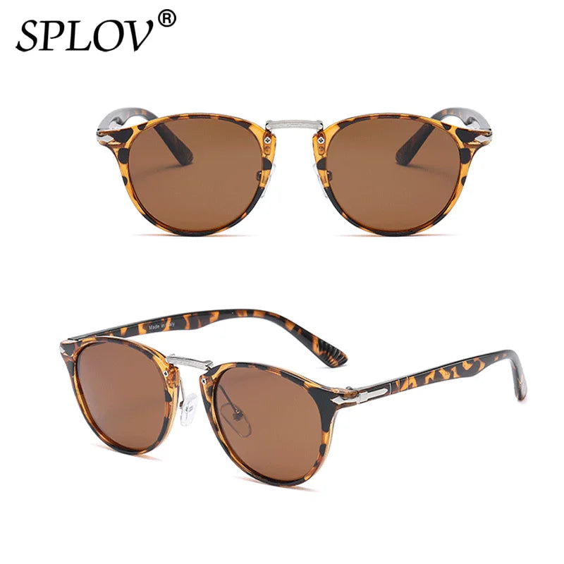 Vintage Round Polarized Sunglasses Women Men Driving Shades Brand Designer Sun Glasses Luxury Oculos De Sol UV400 Anti BlueLight