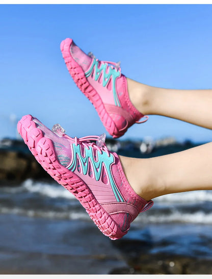 Vattenskor för barn, snabbtorkande strandskor, vattenskor för pojkar och flickor, barfota-sportskor, vadningsskor, sneakers för barn, dykning, fiske, surf-sandaler