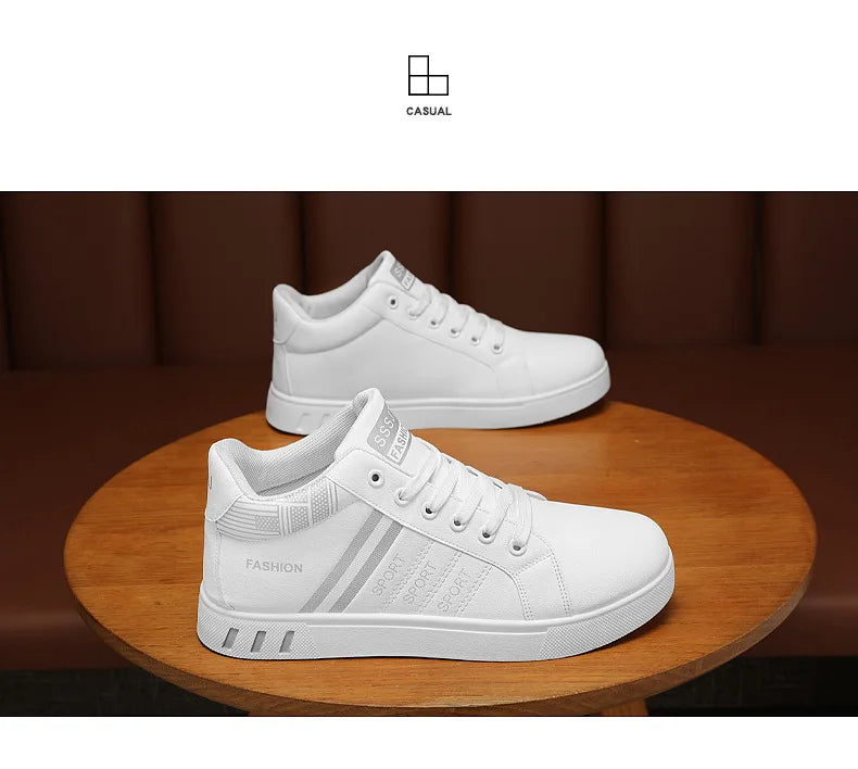 Skateboardsko til mænd 48 Casual høje sneakers til gåture Sportssko Åndbare hiphop-sko Gadesko Chaussure Homme