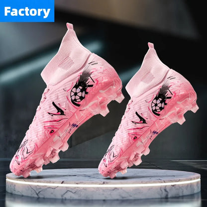 Sapatilhas de futebol profissional para homem, sapatilhas com pitões, sapatilhas de futebol originais, botas para campo de futebol de interior, treino em relva, TF/FG, ténis