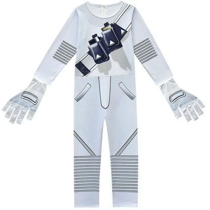❤★❤Fatos macacão DJ guerrilla warfare para crianças, roupa de cosplay de palhaço, fato de Halloween, Natal, festa temática, jogo, cosplay Fortnites Co★♥★