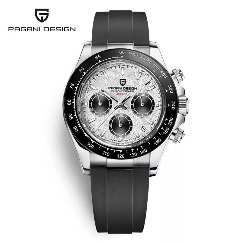 PAGANI DESIGN – Nouvelle montre pour homme, modèle de luxe à quartz en or rose, chronographe sportif étanche jusqu'à 100 m