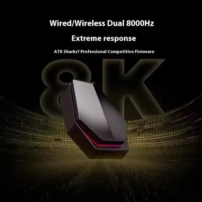 Mouse wireless Bluetooth ATK X1 Series Paw3950/Ultra 8k ultraleggero 49g, mouse a tre modalità per gamer FPS, regalo personalizzato