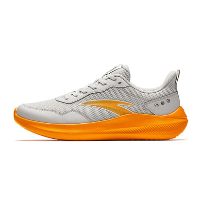 ANTA QINGKONG Męskie zimowe, amortyzujące, skórzane buty do biegania, odporne na zużycie, lekkie buty sportowe do codziennego użytkowania