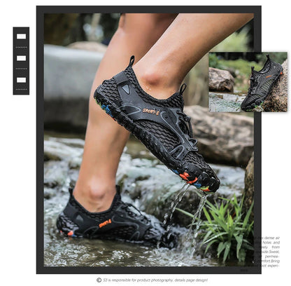 Water Shoes For Men Trekking Hiking Shoes Drainage Beach Aqua Shoe Quick Dry Swim Barefoot Sandal Diving Fishing Surfing Sneaker