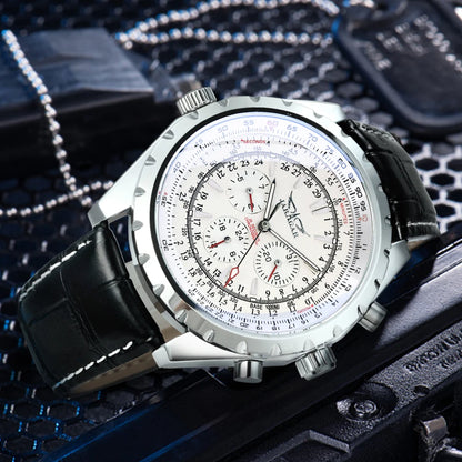 JARAGAR 212 Montre mécanique automatique pour hommes mode affaires luxe calendrier semaine montre pour hommes Premium cadeau Reloj Hombre