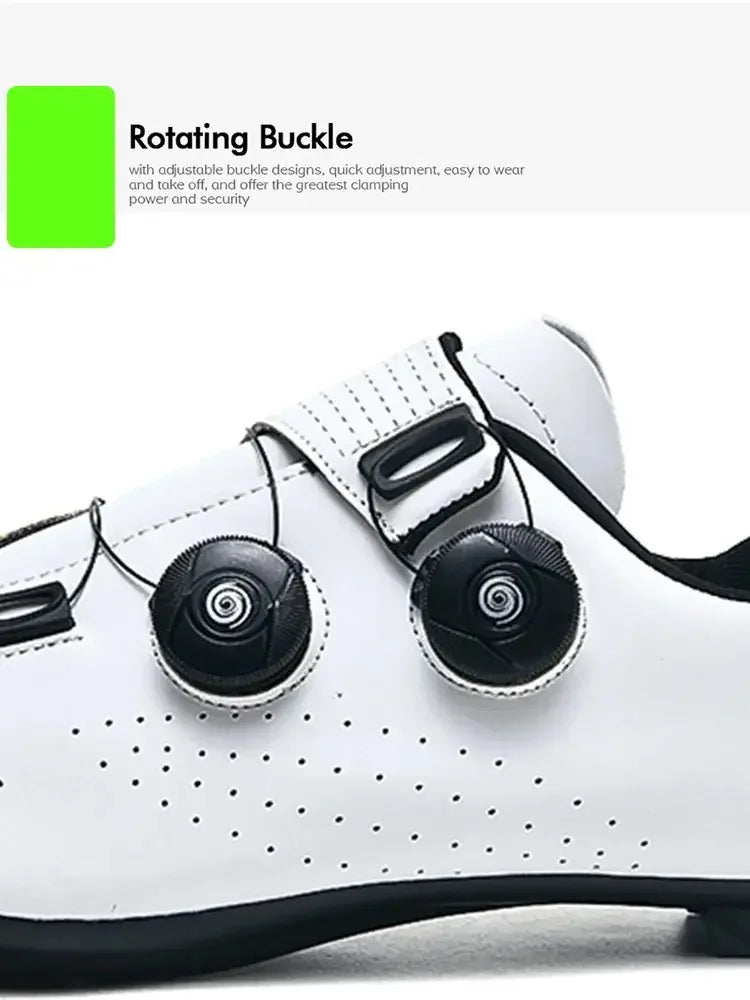 Chaussures de cyclisme pour homme : chaussures de course sur route à fixation automatique, chaussures de sport, chaussures d'entraînement sans crampons ; chaussures de cyclisme pour femme avec crampons SPD
