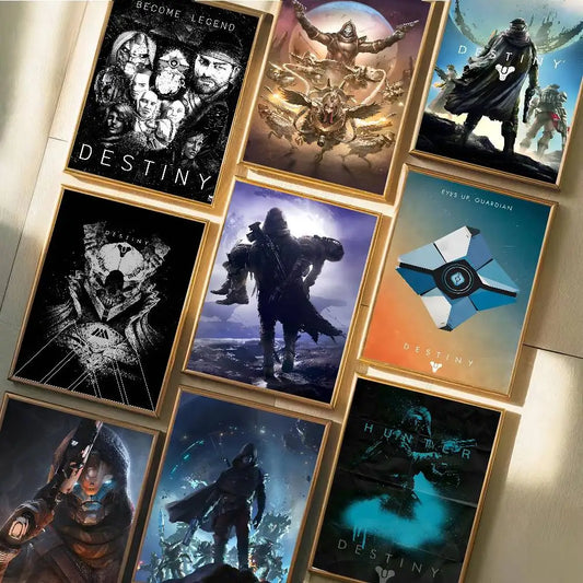 Game Destiny 2 Poster Art With Prints Home Bedroom Living Room Decoration Gift