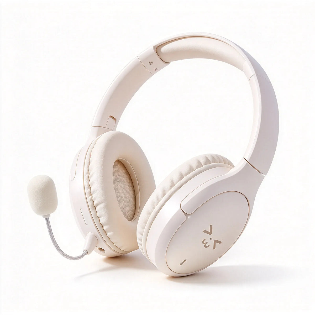 Casque sans fil pour enfants avec micro amovible, Bluetooth 5.4, supra-auriculaire, emplacement pour carte TF, réduction de bruit par IA, pour l'école, les études en ligne et la musique