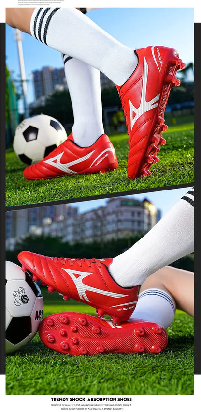 Hybrid Stud Soccer Boots With Durable Anti-slip Performance, Comfy To Wear For Casual Football Exercise And Competitive Games