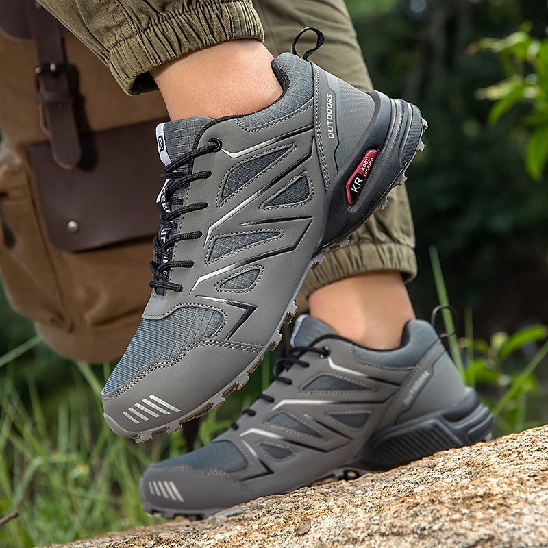Men's Hiking Shoes Waterproof All-Terrain Outdoor Sneakers Non-Slip for Trekking Camping Tactical Training  Outdoor Cycling