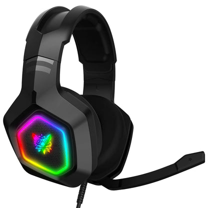 Casque de jeu ONIKUMA K10, casque stéréo filaire avec micro à réduction de bruit, 3,5 mm, circumaural, audio RGB pour PC, PS5, PS4, Xbox, pour joueurs.
