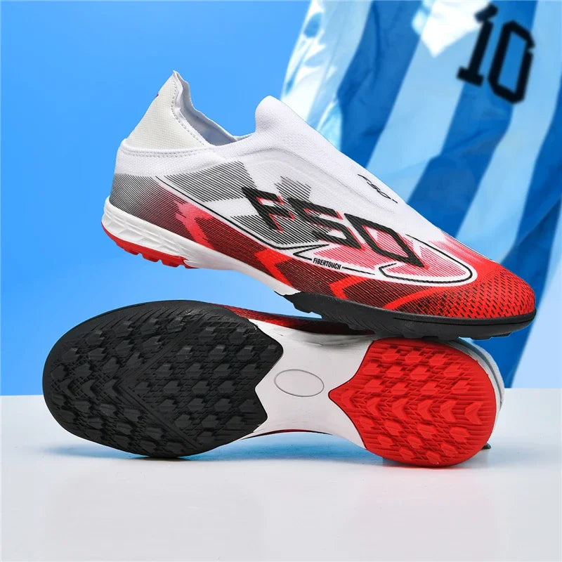 Nouvelles chaussures de football pour hommes, chaussures de sport respirantes, chaussures de futsal antidérapantes, chaussures de football ultralégères, haute tige, haute qualité, pour match en extérieur