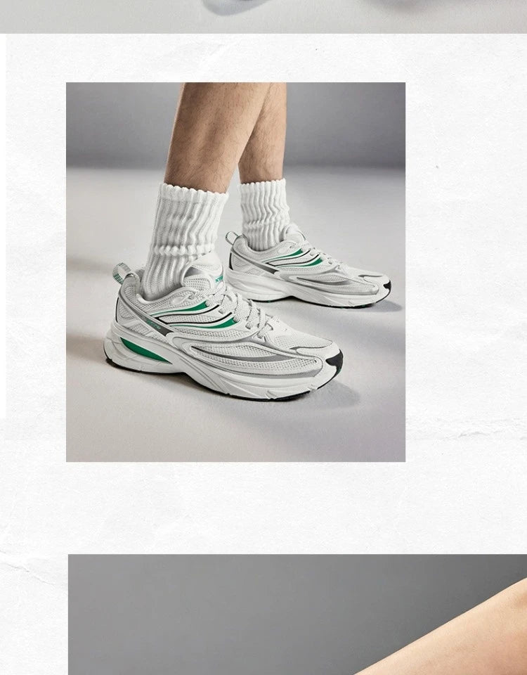 Xtep Little Basque 2 Casual Shoes for Men 2025 Summer Vintage Breathable Comfortable Non-Slip Durability Sneakers 875219320017